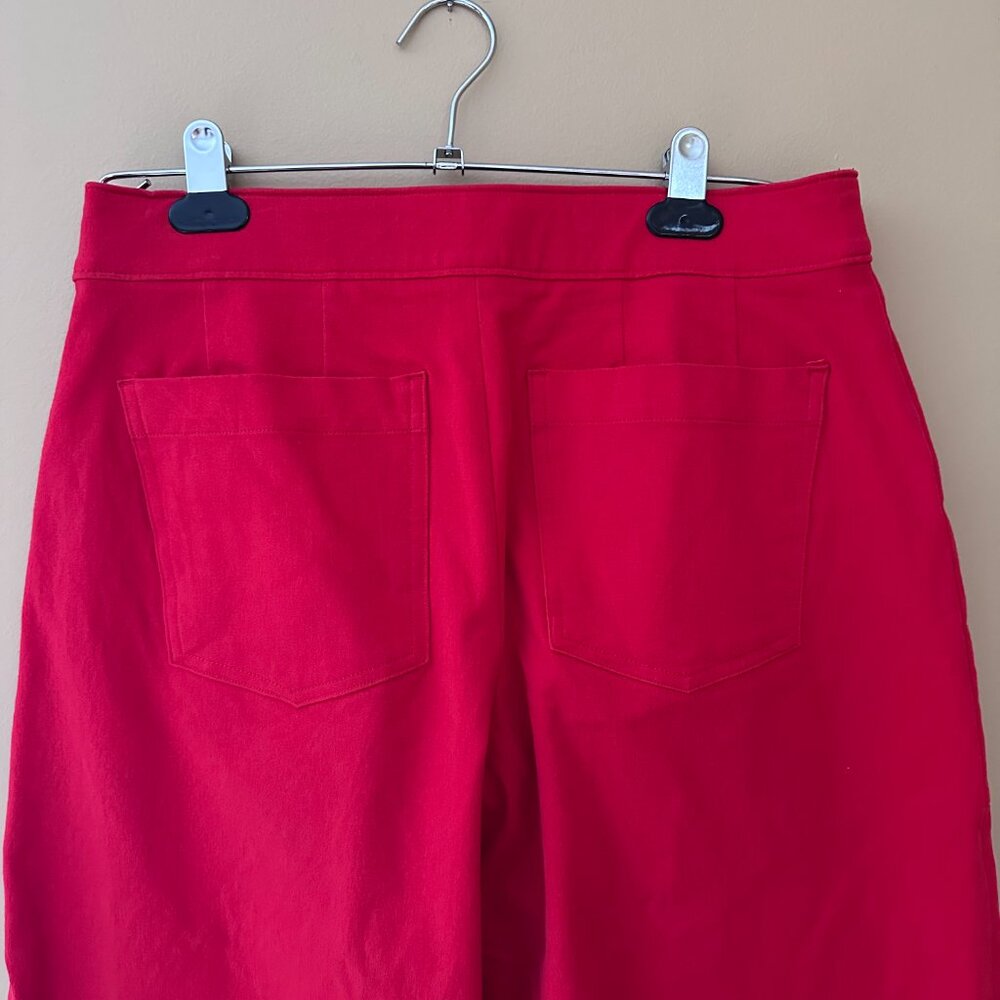 Spanx On-The-Go Cropped Wide-Leg Pants – True Red – Petite – Size M - Picture 6 of 10